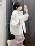 PMOG白色女夏季服寬松學(xué)院風(fēng)短款防曬衣女薄外套空調(diào)上衣女 ii白色【透氣】ii 2XL 適合136-160斤 曬單實拍圖