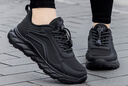 足力健大師老人鞋女鞋四季通用休閑運動(dòng)舒適時(shí)尚輕便透氣防滑耐磨爸媽鞋 黑色女8259 36 曬單實(shí)拍圖