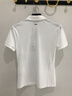 PGA高爾夫女裝夏季服裝女士短袖polo上衣T恤衣服 彈力柔軟 細紋肌理 101422-白色 XL 曬單實拍圖