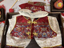 迪士尼周歲禮服男寶寶抓周衣服2025新款兒童洋氣套裝新中式生日嬰兒唐裝 醒獅春秋款【6件套 衣 褲 帽 鞋 襪 鎖】 80 L-80 建議（6-12個(gè)月） 曬單實(shí)拍圖