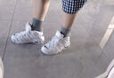 耐克（NIKE）女鞋Air More Uptempo GS青少年耐磨中幫復(fù)古籃球鞋 DH9719-100 38 曬單實(shí)拍圖