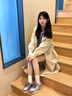 CAMILA KSENIA老爹鞋女士2025新款夏季厚底增高時尚透氣休閑鞋子百搭網(wǎng)面運動鞋 粉色 38 曬單實拍圖