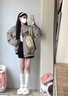 愛麥依小香風(fēng)棒球服女2025年新款夏韓版復(fù)古寬松百搭千鳥格外套ins潮 主圖色-春秋【面料】 薄款 M 86-105斤【正版品質(zhì)】 曬單實(shí)拍圖