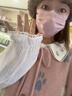 FSHE春秋季復古少女刺繡寬松娃娃領(lǐng)襯衫女長(cháng)袖內搭日系百搭小清新上衣 白色 L 曬單實(shí)拍圖