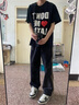 即勢(shì)三條杠條紋褲子男裝2025春夏季款降落傘兵沖鋒褲直筒休閑冰絲長(zhǎng)褲 黑色K31【側(cè)面有透氣孔】HMFS XL 【建議120-135斤】 曬單實(shí)拍圖