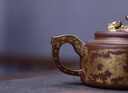 璽翰雅（ROYHOYE）宜興紫砂壺楚漢風(fēng)云鑲金龍鳳凰老紫泥泡茶壺高工周小明全純手工壺 楚漢風(fēng)云 500ml 曬單實(shí)拍圖