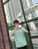 真維斯（JEANSWEST）冰絲短袖t恤男2025新款夏季網(wǎng)眼透氣運動戶外速干男士涼感半袖薄 水綠 純色 2XL 曬單實拍圖