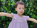 班喜迪女童連衣裙夏裝2025新款洋氣女寶寶公主裙夏季兒童背心裙子小童裝 紫色 110 曬單實拍圖