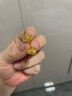 吉寶菲拉絲方糖耳釘耳環(huán)彩金玫瑰金色女友情人贈(zèng)耳釘金耳釘金耳環(huán)耳飾 拉絲小方糖耳釘 曬單實(shí)拍圖