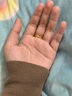 周六福5G工藝足金光芒黃金戒指女 計(jì)價(jià)A0110695 13號(hào) 約3.46g七夕禮物 曬單實(shí)拍圖