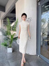 泰勒馬丁香檳色新娘旗袍敬酒服2025新款新中式結(jié)婚訂婚領(lǐng)證登記婚禮服 QP02 S 曬單實(shí)拍圖