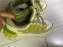 FILA 斐樂(lè)官方女鞋CARROT摩登板鞋2025春季新款蘿卜鞋時(shí)尚休閑鞋 古白色/韭蔥綠-AA 36 曬單實(shí)拍圖