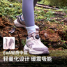 探路者（TOREAD）旗艦 兒童運(yùn)動鞋男女中大童鞋秋冬款防滑紐扣跑鞋 城市粉紫色 38 曬單實(shí)拍圖