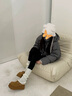 厚底增高勃肯鞋女鞋2025新款春秋季小個(gè)子樂(lè )福鞋休閑一腳蹬單鞋女 駱色 37 (235mm) 曬單實(shí)拍圖