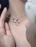 歐禮純銀項鏈女鎖骨鏈輕奢高級感吊墜足銀項鏈情人節(jié)送女友禮物女神節(jié) 莫比烏斯項鏈 曬單實拍圖