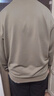 羅蒙（ROMON）衛(wèi)衣男春秋季長袖t恤男士假兩件打底衫大碼上衣服男裝 駝色 2XL 曬單實(shí)拍圖