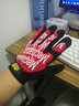 MECHANIX WEAR 美國超級技師手套基礎款男 賽車(chē)騎行手套戶(hù)外射擊戰術(shù)全指手套 紅底白字(MG-02) L 曬單實(shí)拍圖