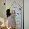 JCZS德國品牌磁吸白板墻貼兒童家用小白板貼墻壁定制白板紙辦公涂鴉墻上畫(huà)畫(huà)板不傷墻可移除磁力黑白板 【寶媽】白色房型- 50x60cm 曬單實(shí)拍圖