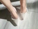 GIOIO高跟鞋女法式珍珠訂婚婚鞋新娘鞋粗跟尖頭單鞋旗袍禮服國風(fēng)女鞋 米白色粗跟 7cm 37 曬單實(shí)拍圖