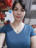 俞兆林棉質(zhì)短袖t恤女2025夏季新款潮流女裝V領(lǐng)百搭修身顯瘦半袖打底衫女 孔雀藍(lán)-V領(lǐng) XL 111-125斤 曬單實(shí)拍圖