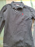 U.S. POLO ASSN.polo衫男翻領(lǐng)秋季純棉商務(wù)休閑長(cháng)袖t恤男士高端上衣藏藍色 L 曬單實(shí)拍圖
