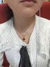 小裙子吊墜項鏈女扇形鎖骨鏈銀情人節送女友送老婆生日禮物送女生 小裙子紅瑪瑙滿(mǎn)鉆項鏈 專(zhuān)柜包裝 曬單實(shí)拍圖