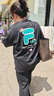 FILA FUSION斐樂潮牌章昊同款短袖T恤2025夏情侶寬松純棉涼感t恤上衣 曬單實(shí)拍圖