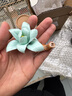 東方泥土陶瓷玉蘭花高端藝術(shù)香插香座線(xiàn)香底座香爐香盤(pán)托香器禪意家用室內 玉蘭花香插.綠色【含竹底座】 曬單實(shí)拍圖