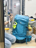 多特（Deuter）登山包 藍精靈女款3-5日輕量重裝戶外包 徒步探險旅行雙肩背包 舄湖色45+10SL 曬單實拍圖