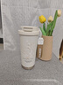 蕉加鈴蘭花女高顏值陶瓷內膽便攜三飲口吸管泡茶水杯送員工伴手禮 鈴蘭花【陶瓷內膽+提繩】 曬單實(shí)拍圖
