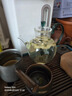 九土玻璃茶壺花茶壺仿宋手執(zhí)壺中式泡茶壺耐熱玻璃可煮帶過濾單壺 茶壺【青綠把手】 530ml 曬單實(shí)拍圖