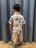 G.DUCKKIDS童裝男童套裝夏季兒童服裝一歲寶寶衣服小童夏裝國(guó)風(fēng)襯衫短褲男孩 綠色 100 尺碼2~3歲【 90-100cm】 曬單實(shí)拍圖
