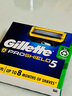 吉列（Gillette）鋒隱5致護手動剃須刀片五層刮胡刀頭非吉利鋒速5 8刀頭 曬單實拍圖
