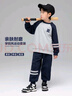 左西男童運(yùn)動(dòng)套裝兒童春裝衛(wèi)衣衛(wèi)褲2025新款男孩兩件套潮 藏青色 160 曬單實(shí)拍圖
