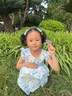 史努比（SNOOPY）童裝女童連衣裙兒童裙子女孩寶寶飛袖中長裙夏季 花卉小飛袖藍(lán)色 曬單實(shí)拍圖