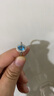 黛米 藍(lán)嫣 托帕石戒指彩寶女戒氣質(zhì)款S925銀開口戒圈送女友禮物 曬單實拍圖