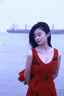 SNYDER WEAR玫瑰港風(fēng)復古連衣裙v領(lǐng)露背修身無(wú)袖裙氣質(zhì)法式收腰顯瘦連衣裙子 紅色 S 建議95斤內 曬單實(shí)拍圖