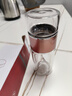 貞嘻加厚玻璃水杯玻璃杯雙層耐高溫高硼硅泡茶杯茶水分離杯子高顏值女 玫瑰金280ml 加厚款 曬單實(shí)拍圖
