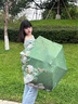 OQB德國(guó)雙層傘學(xué)生印花防曬傘小巧便攜黑膠阻隔紫外線折疊太陽(yáng)傘 三折香雪蘭、21寸 曬單實(shí)拍圖