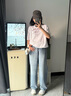 森馬（Semir）短袖t恤女中長款寬松上衣海洋精靈印花2025夏新款涼感抑菌套頭衫 漂白10007 L 165/88A 曬單實(shí)拍圖
