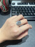 百年寶金祥鉑金戒指女pt950白金女戒正品純鉑金活口可調節鴿子蛋指環(huán) 活口 重約7.7-7.9克 鴿子蛋戒指 曬單實(shí)拍圖