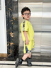 G.DUCKKIDS小黃鴨童裝男童夏季套裝短袖t恤夏裝兒童衣服寶寶夏天男孩體恤 淺綠色套裝 110 (建議98-105cm 3-4周歲） 曬單實拍圖