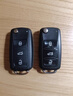 適用于大眾速騰波蘿朗逸寶來(lái)途安帕薩特鑰匙原裝折疊遙控替換外殼 折疊三鍵【中間指示燈】：帶座 大眾鑰匙專(zhuān)用替換外殼 曬單實(shí)拍圖