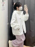 PMOG白色女夏季服寬松學(xué)院風(fēng)短款防曬衣女薄外套空調(diào)上衣女 ii白色【透氣】ii 2XL 適合136-160斤 曬單實拍圖