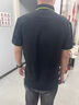 藤原印 高端工作服定制t恤短袖polo訂制翻領(lǐng)文化衫印logo企業(yè)衣服裝刺繡 黑色 XL 曬單實(shí)拍圖
