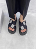 百麗踏厚底涼拖鞋女外穿2025年新款夏季感羅馬水鉆一字拖氣質(zhì)仙女風(fēng) 黑色【升級(jí)款】 38 曬單實(shí)拍圖