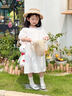 英氏（YEEHOO）女童連衣裙兒童裙子夏季薄款白色長(zhǎng)裙公主裙中大童裝女孩網(wǎng)紗裙新 鳶尾花格紋款 白色 【純棉內(nèi)襯】 120 cm 【順豐包郵&極速達(dá)】 曬單實(shí)拍圖