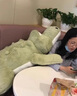 TURBOSUN大玩偶巨型睡覺一米6以上日本代購鱷魚超大號長條枕公仔可愛玩偶 棕色 約1.5米 曬單實拍圖