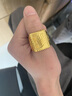 福吉?dú)W金包銀一帆風(fēng)順戒指999足金包足銀大氣百搭男士方戒父親節(jié)送禮物 一帆風(fēng)順戒指包金1.2克 曬單實(shí)拍圖