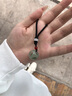 趙氏恒璽和田玉吊墜路路通玉項鏈玲瓏骰子安紅豆轉(zhuǎn)運(yùn)珠玉石手鏈七夕禮物 玲瓏骰子安紅豆（青玉吊墜款） 曬單實拍圖